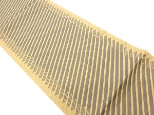 斜線模様織出し全通洒落袋帯